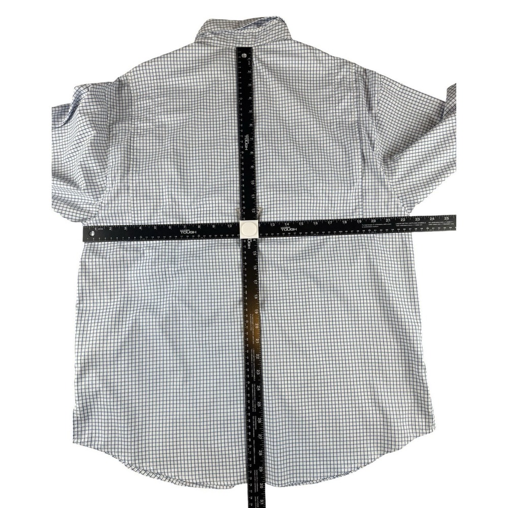COLUMBIA PFG Super Tamiami Shirt Mens M Blue Check Florida Gators Fishing - Picture 7 of 13